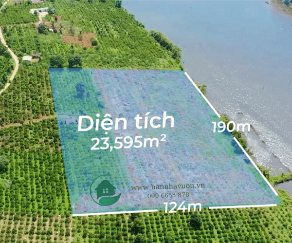 Đất Đắk Nông View Hồ, 2,35ha đất vườn, 190m mặt hồ, tầm nhìn đẹp nhất khu vực