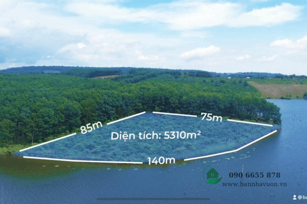 Đất Rẫy View Hồ Lớn, 5.300m2 xã Đak Sin, Đắk R'Lấp, Tỉnh Đak Nông